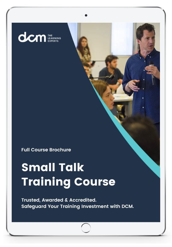 Get the  Small Talk Training Full Course Brochure & Timetable Instantly